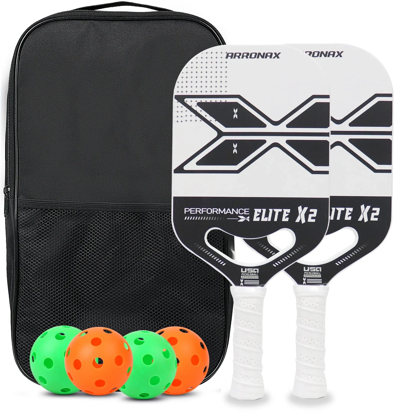 USAPA Edgeless Pickleball Paddle, Full Carbon Fiber, PP Core, Thermoformed, 13mm