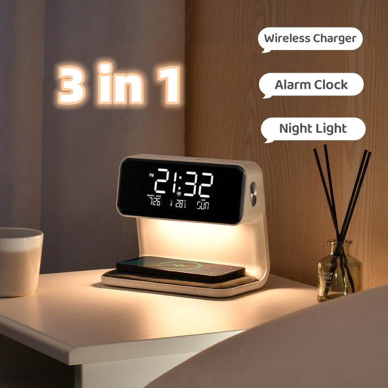 Creative 3 In 1 Bedside Lamp, LCD Screen Alarm Clock - Endless Pawsibilities