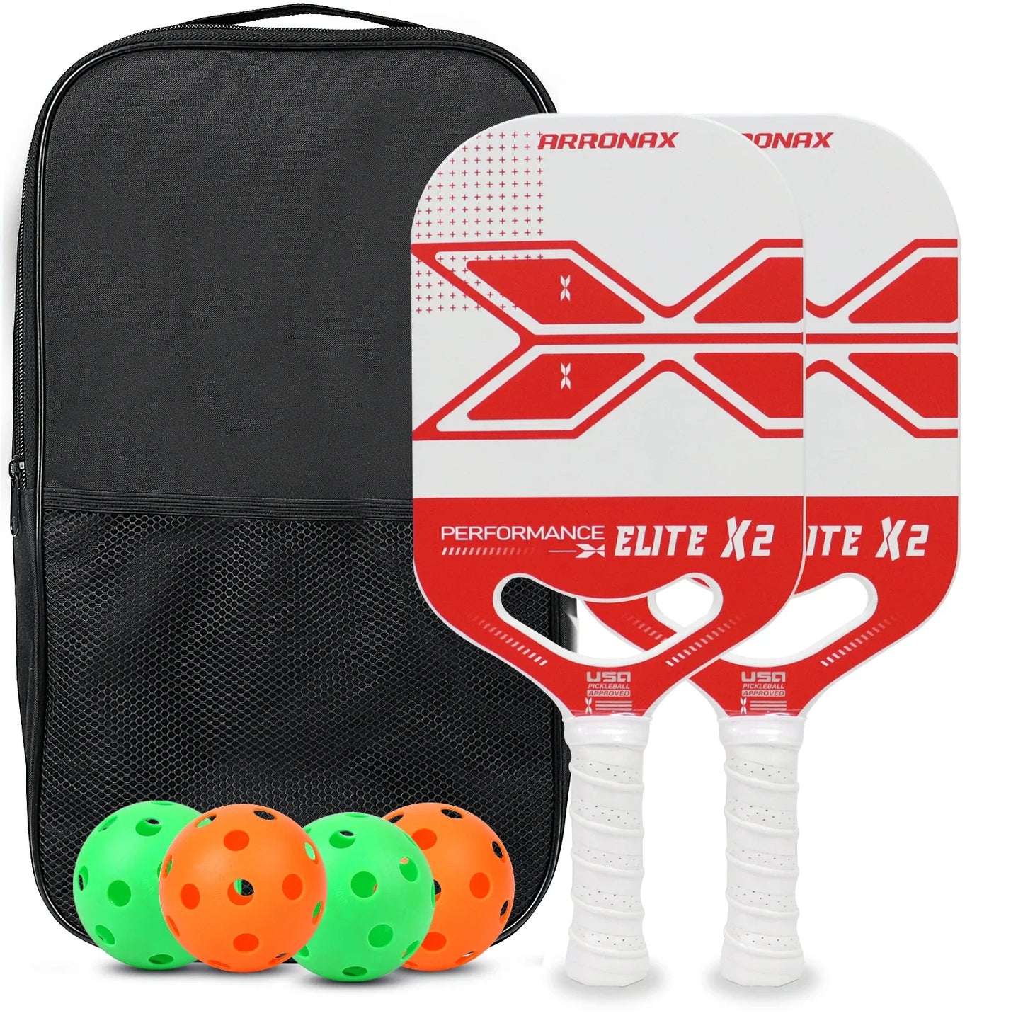 USAPA Edgeless Pickleball Paddle, Full Carbon Fiber, PP Core, Thermoformed, 13mm