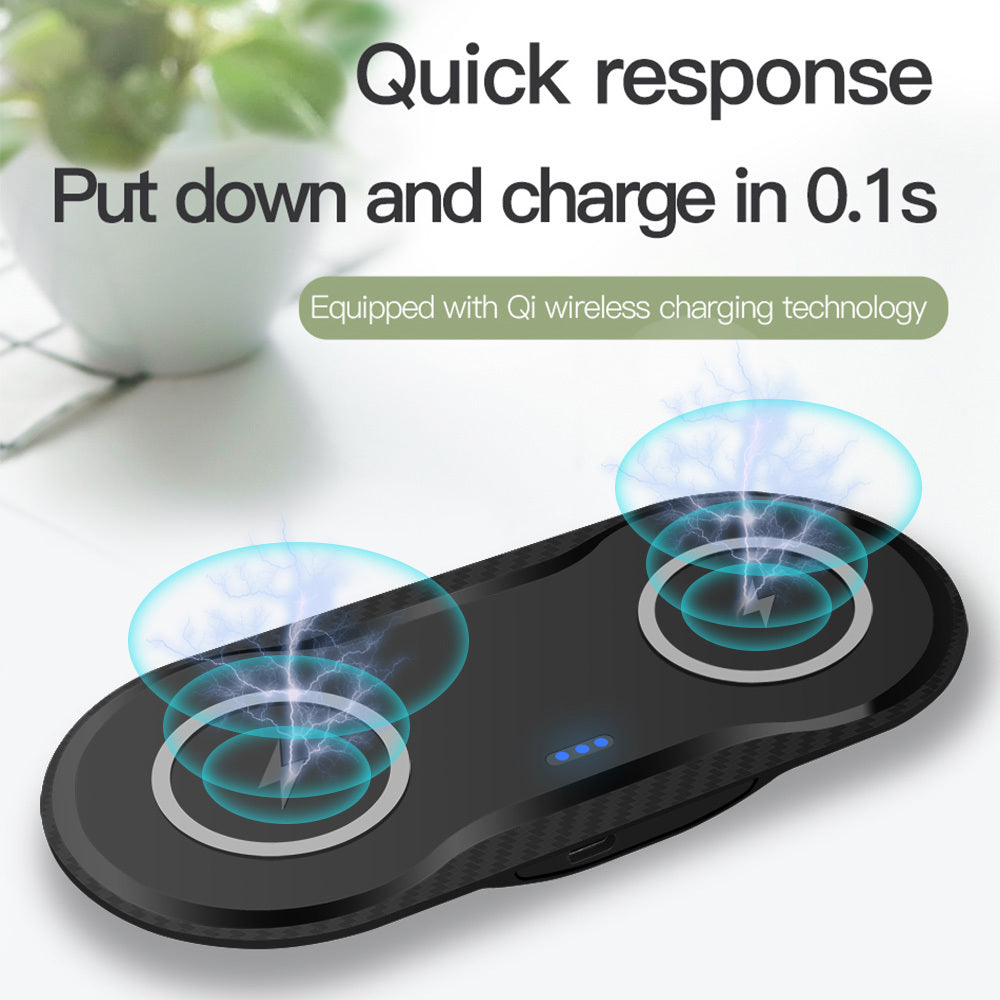 Dual Mobile Phone Wireless Charger - Endless Pawsibilities