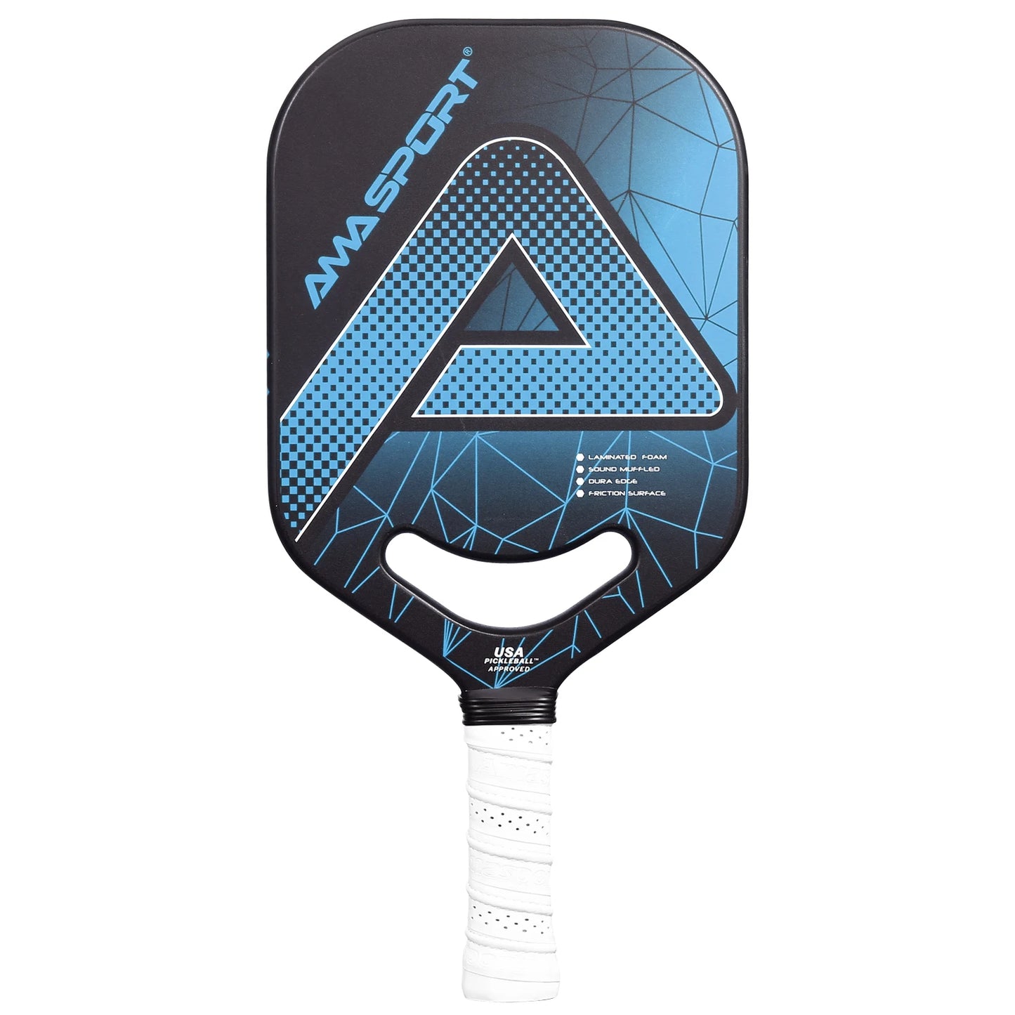 AMASPORT USAPA Elongated 20mm Carbon Fiber Pickleball Paddle Edgeless PP001