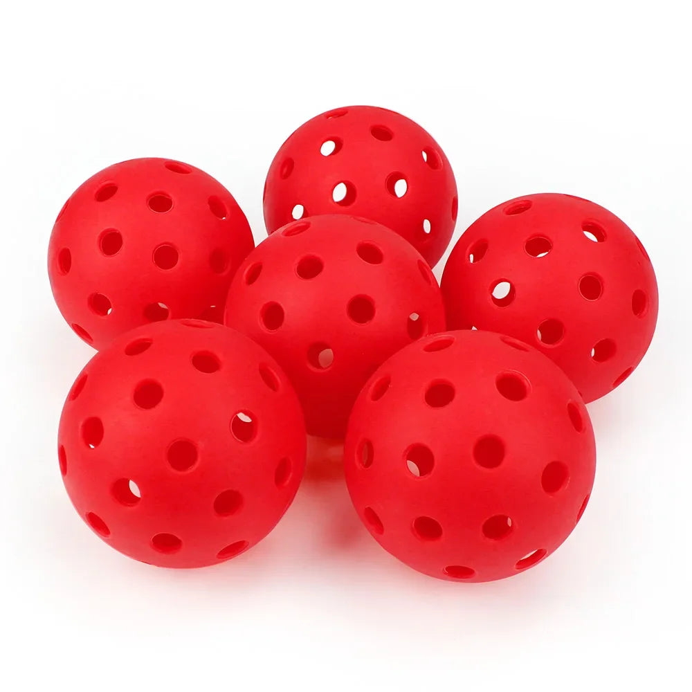 Durable 74MM 40-Hole Outdoor Pickleballs, 26g, 6/12/24 Pack for Competition