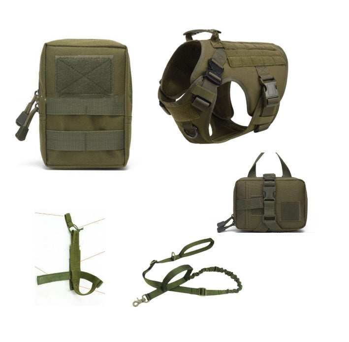 Tactical Dog Harness And Leash Set - Endless Pawsibilities