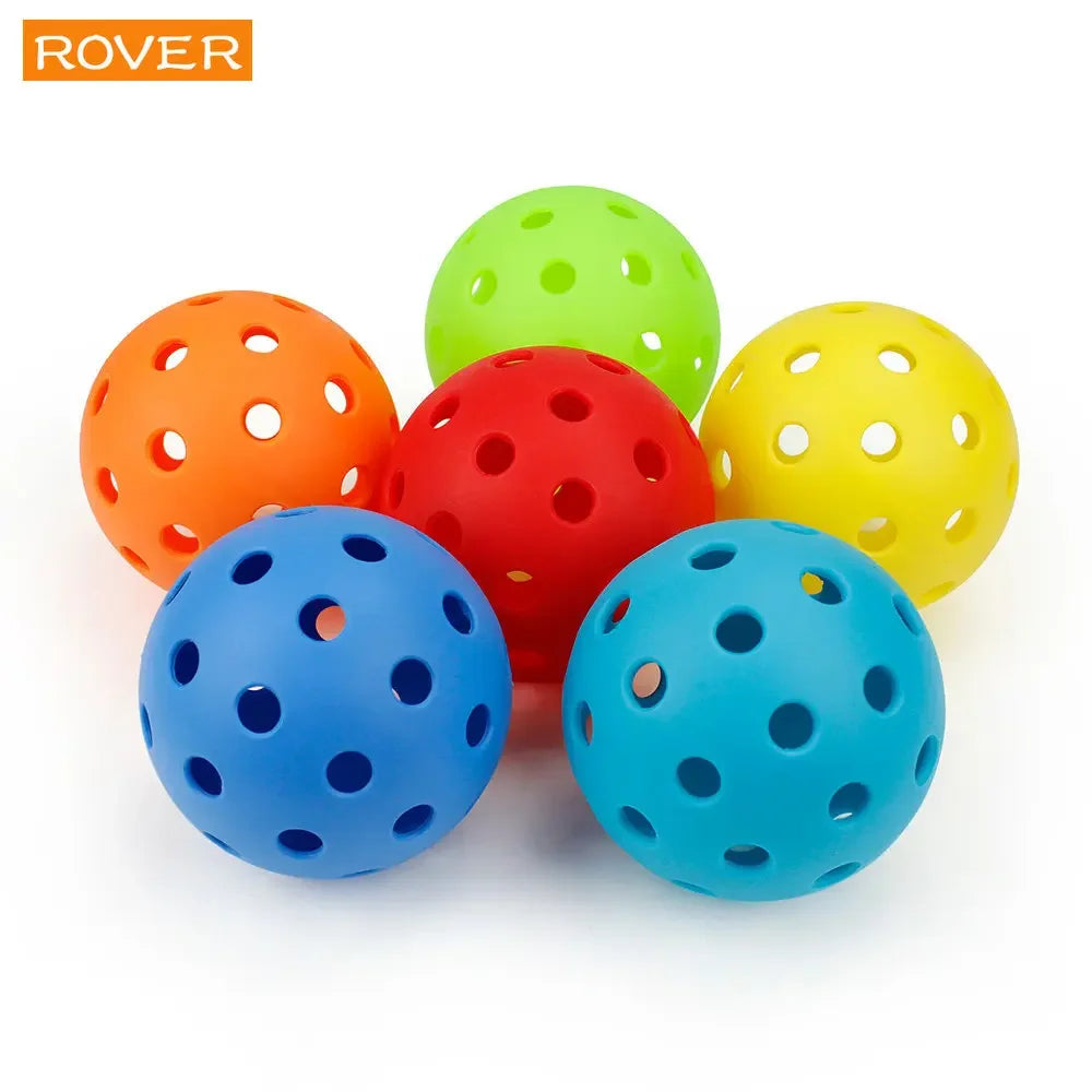 Durable 74MM 40-Hole Outdoor Pickleballs, 26g, 6/12/24 Pack for Competition