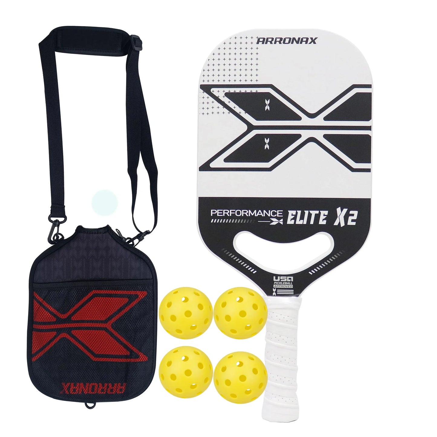 USAPA Edgeless Pickleball Paddle, Full Carbon Fiber, PP Core, Thermoformed, 13mm