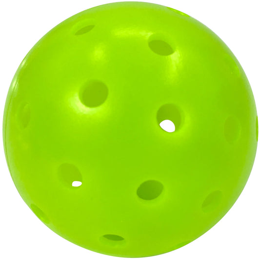 Juciao 40-Hole Outdoor Pickleball Balls, Lime Green, High Bounce, Durable