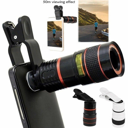 HD 8X Clip On Optical Zoom Telescope Camera Lens - Endless Pawsibilities