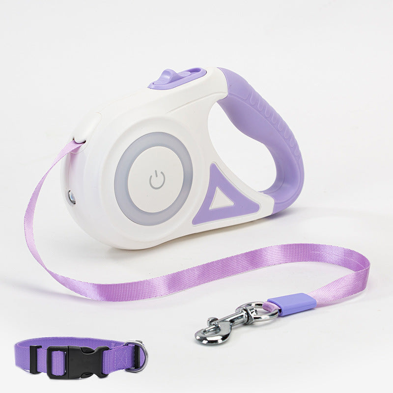 Retractable Leash And Dog Collar - Endless Pawsibilities