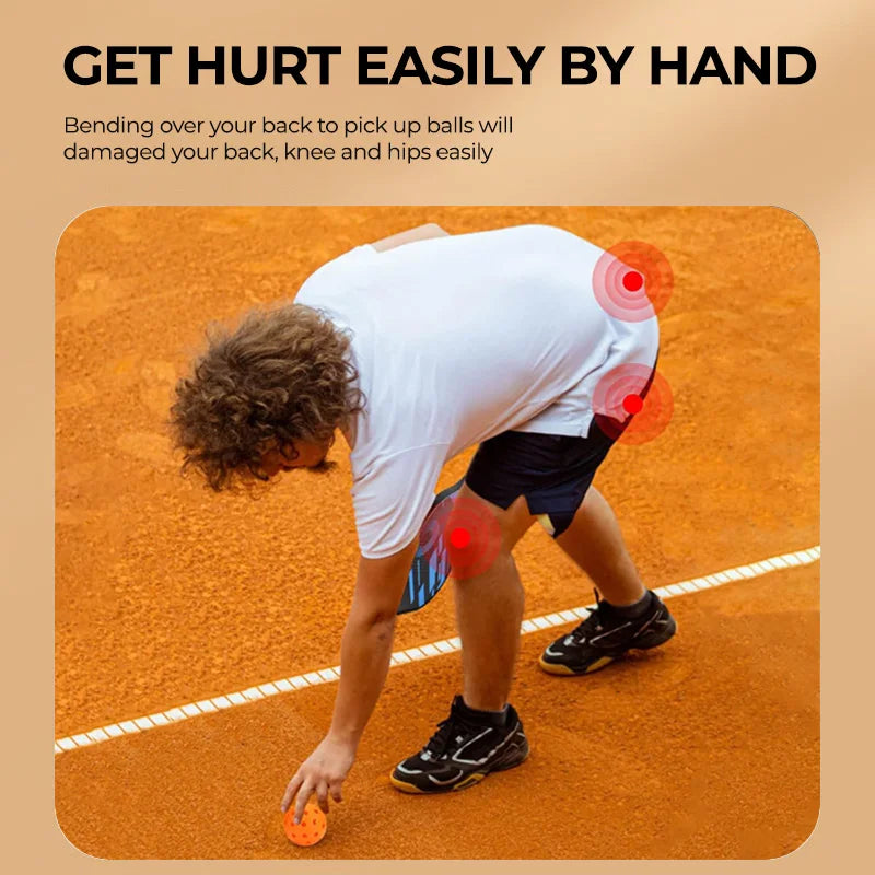 JIKEGO Pickleball Ball Retriever Silicone Racket Accessory for Easy Pick Up