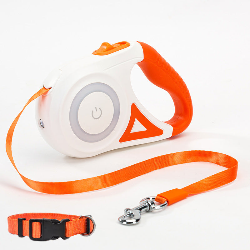 Retractable Leash And Dog Collar - Endless Pawsibilities